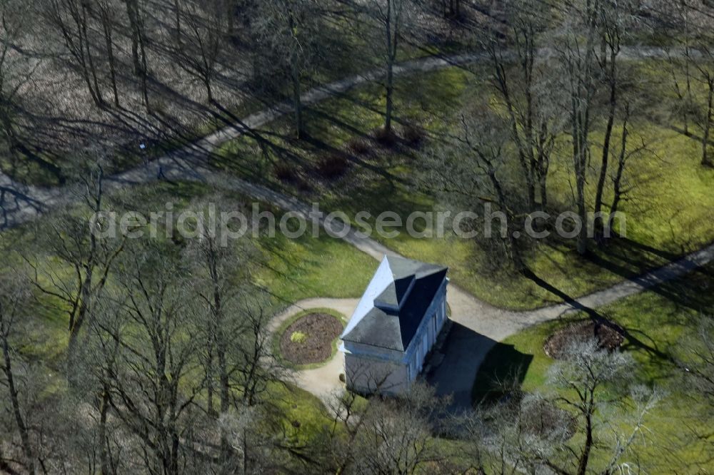 Eichenzell from the bird's eye view: Teahouse in the park in Eichenzell in Hesse