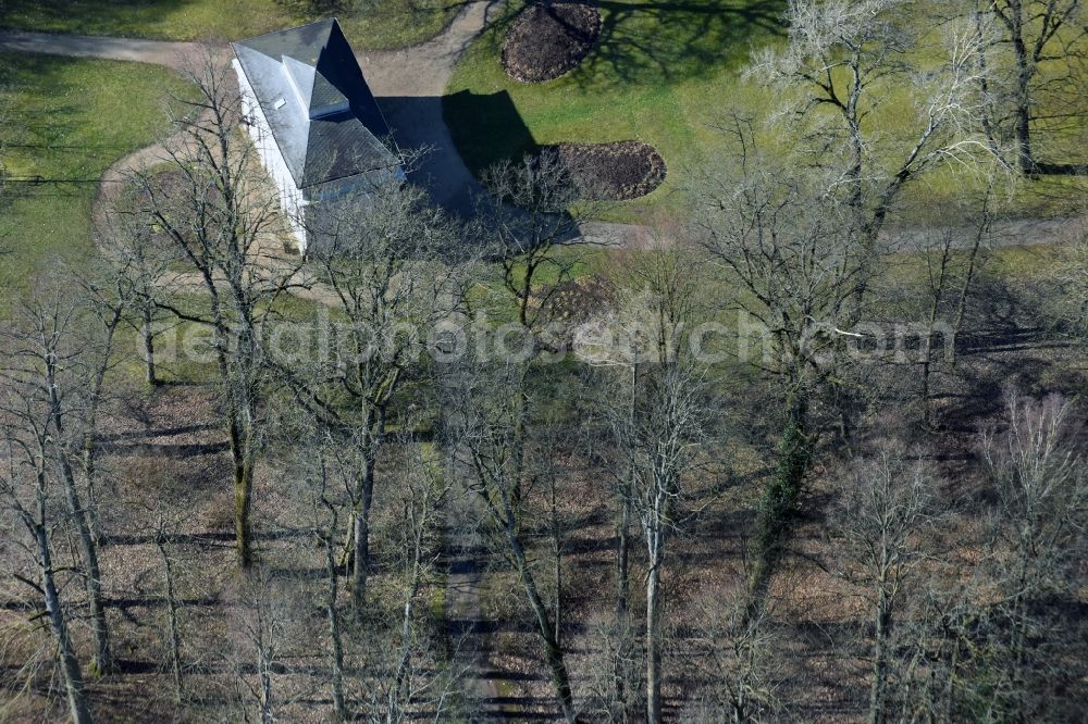 Aerial photograph Eichenzell - Teahouse in the park in Eichenzell in Hesse