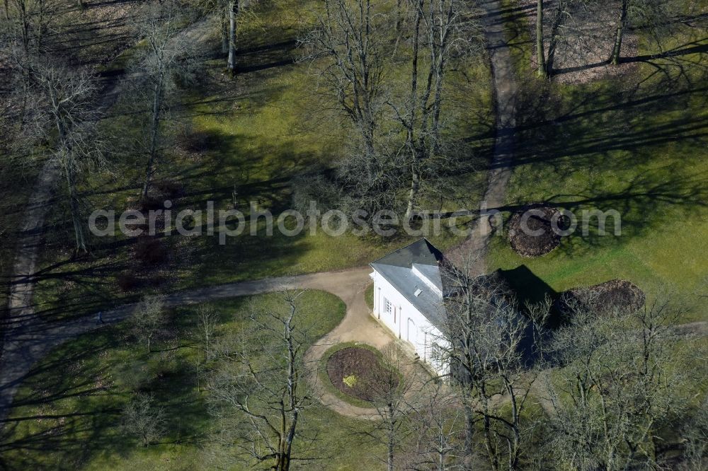 Eichenzell from the bird's eye view: Teahouse in the park in Eichenzell in Hesse