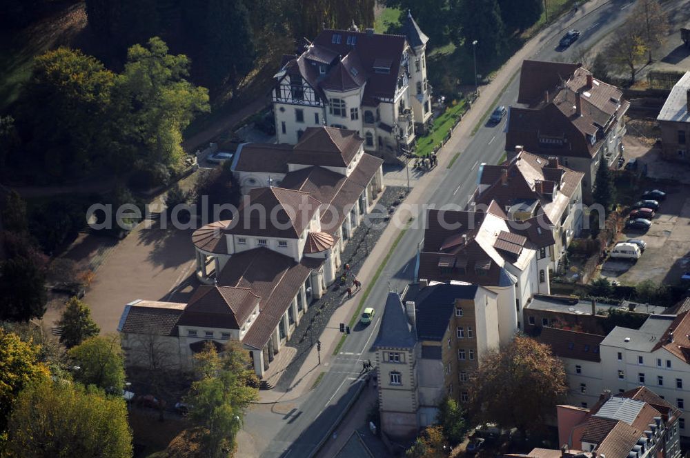 Eisenach from above - Blick auf einen Teil der Stadt Eisenach, die Wartburg-Stiftung Eisenachallee. Kontakt: Eisenach-Wartburg-Stiftung Eisenachregion Touristik GmbH, Markt 9, 99817 Eisenach, Tel. +49(0)3691 7923 0, Fax +49(0)3691 7923 20, Email: info@eisenach.info