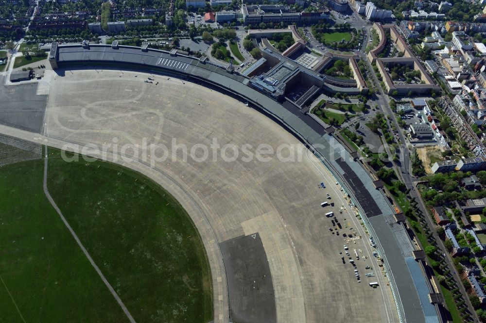 Berlin Tempelhof from above - View of the disused airport Berlin - Tempelhof