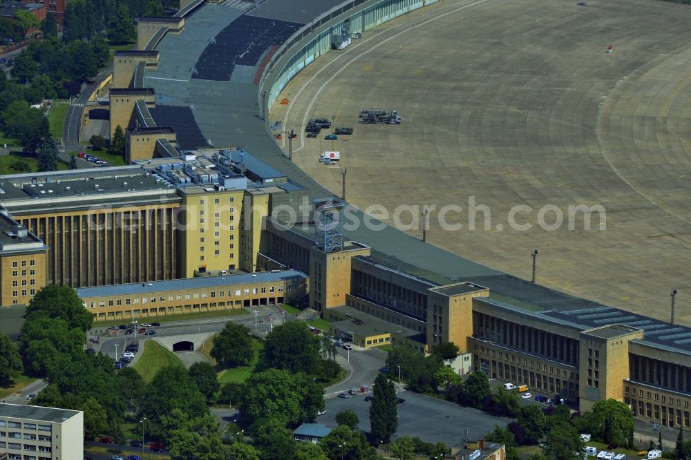 Berlin Tempelhof from above - View of the disused airport Berlin - Tempelhof