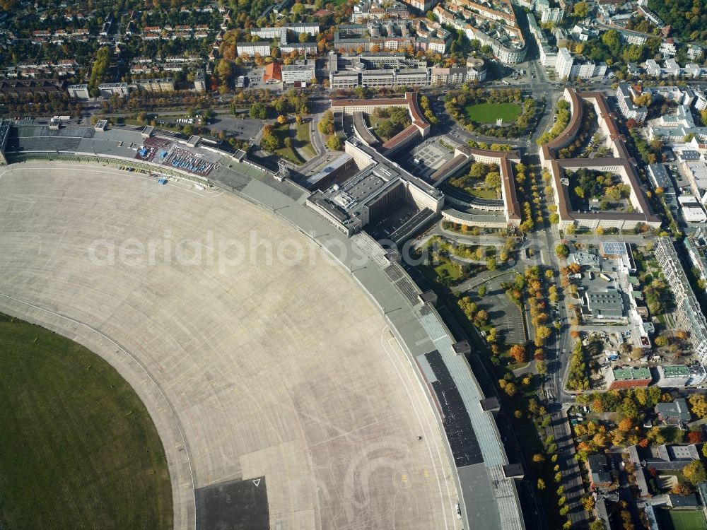 Berlin Tempelhof from above - View of the disused airport Berlin - Tempelhof