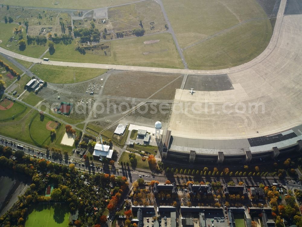 Aerial image Berlin Tempelhof - View of the disused airport Berlin - Tempelhof