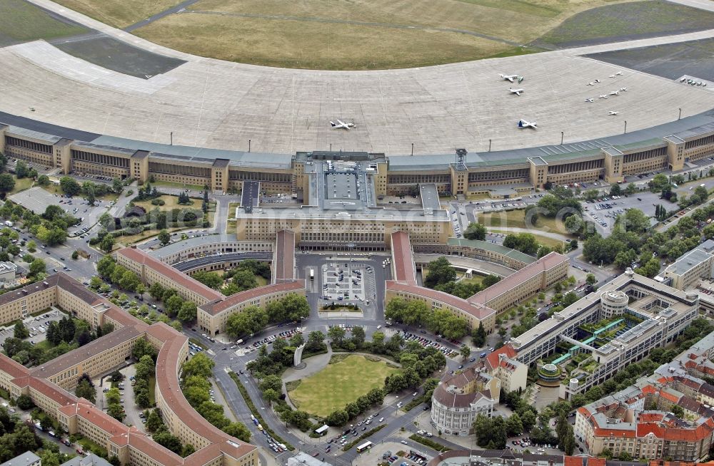 Berlin from above - View of the airport Berlin - Tempelhof