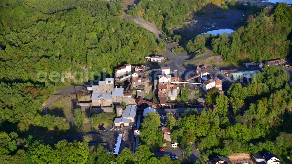 Aerial photograph Enspel - Tertiary and industrial adventure park Stoeffel in Enspel in the state Rhineland-Palatinate, Germany