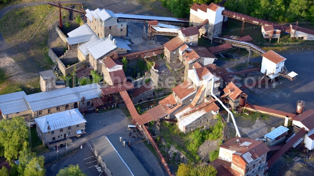 Enspel from the bird's eye view: Tertiary and industrial adventure park Stoeffel in Enspel in the state Rhineland-Palatinate, Germany