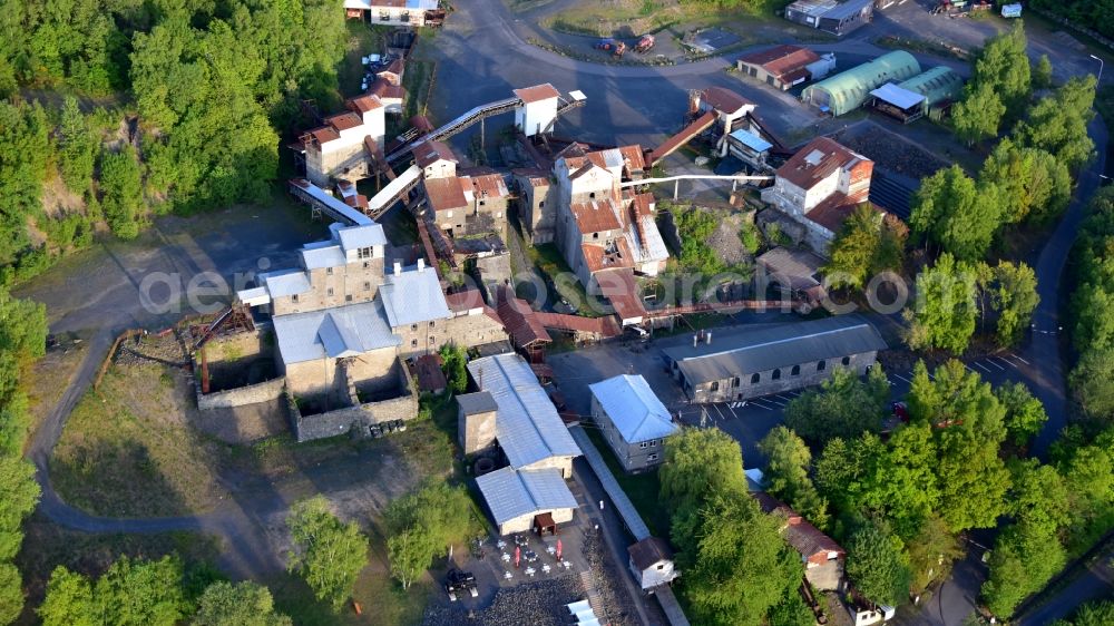 Enspel from the bird's eye view: Tertiary and industrial adventure park Stoeffel in Enspel in the state Rhineland-Palatinate, Germany