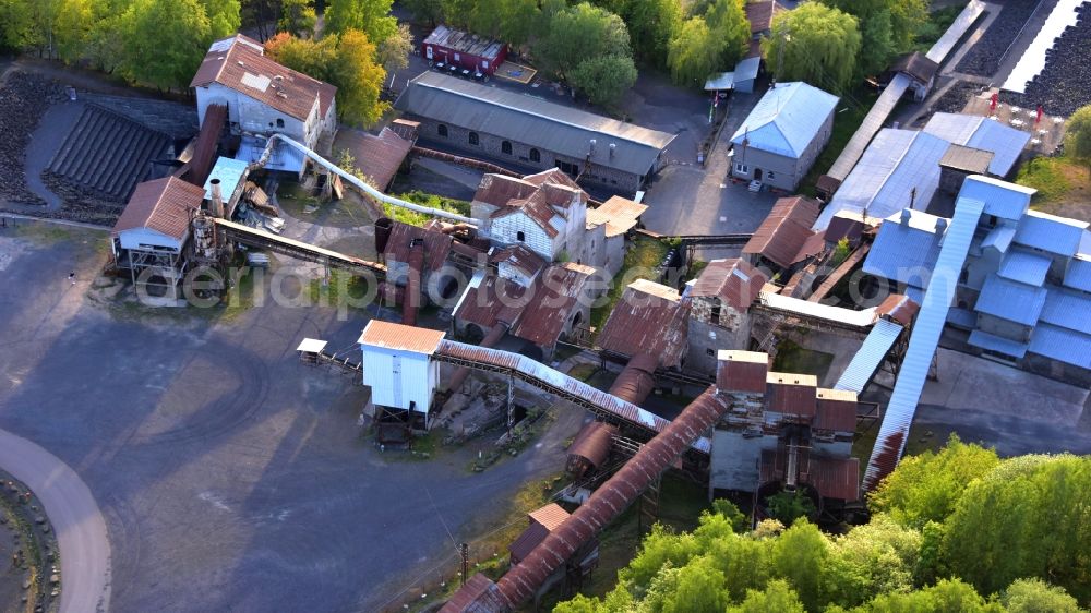 Enspel from the bird's eye view: Tertiary and industrial adventure park Stoeffel in Enspel in the state Rhineland-Palatinate, Germany