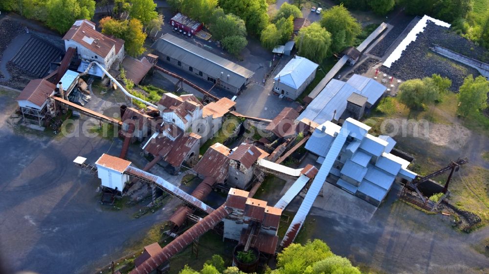 Enspel from the bird's eye view: Tertiary and industrial adventure park Stoeffel in Enspel in the state Rhineland-Palatinate, Germany