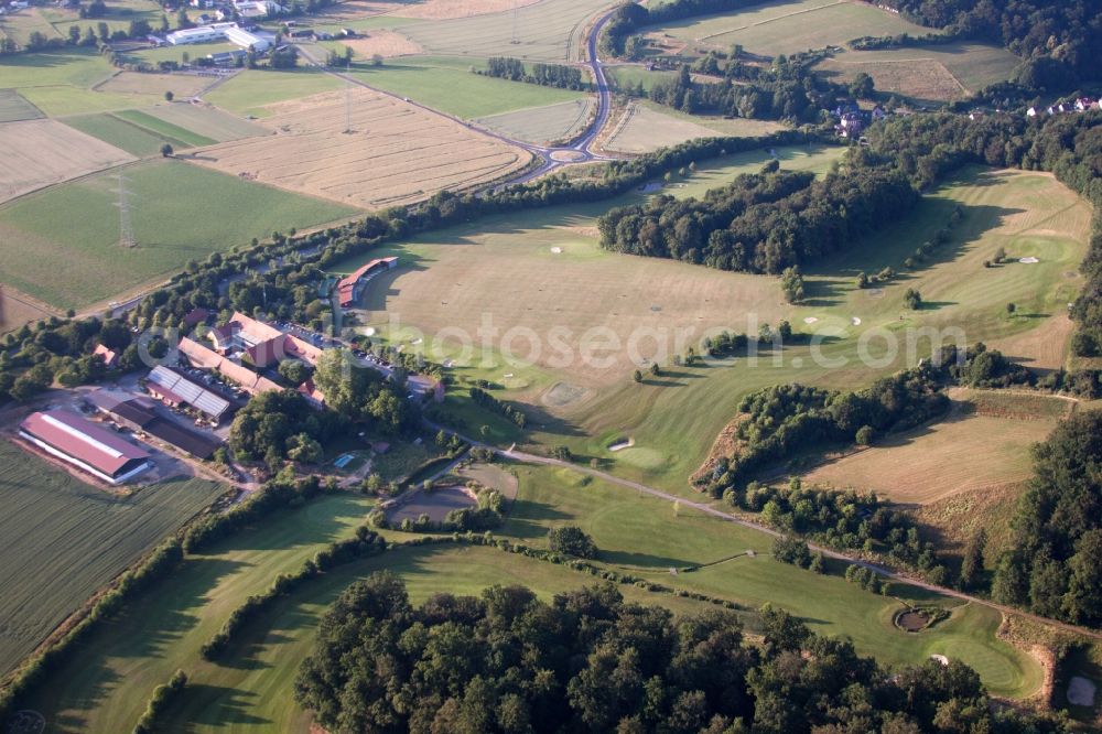 Aerial image Gründau - Test track and practice area for training in the driving safety center ADAC Fahrsicherheitszentrum Rhein-Main Gruendau in Gruendau in the state Hesse, Germany