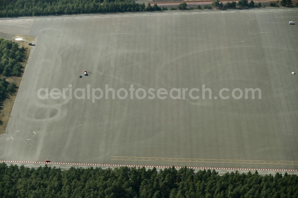 Aerial photograph Ehra-Lessien - Test track of in Ehra-Lessien Volkswagen AG in Lower Saxony. The Ehra-Lessien, also test site Ehra, site is a testing ground for motor vehicles of the Volkswagen AG. It is the biggest site worldwide