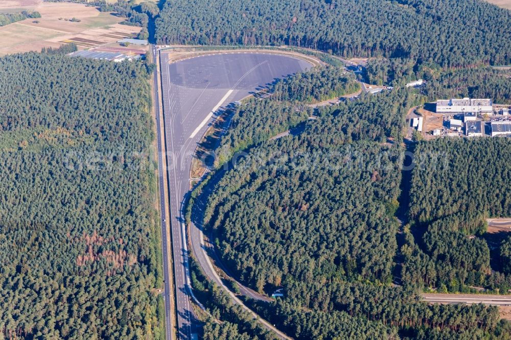 Rodgau from above - Test track of the Opel Test Center in Rodgau in the state Hesse, Germany