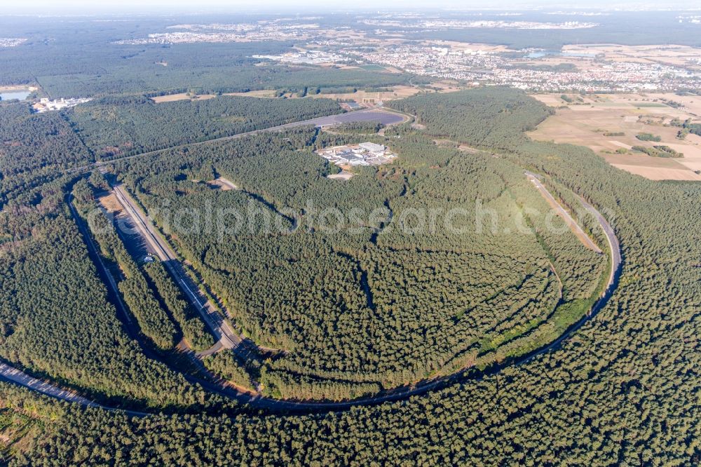 Rodgau from the bird's eye view: Test track of the Opel Test Center in Rodgau in the state Hesse, Germany