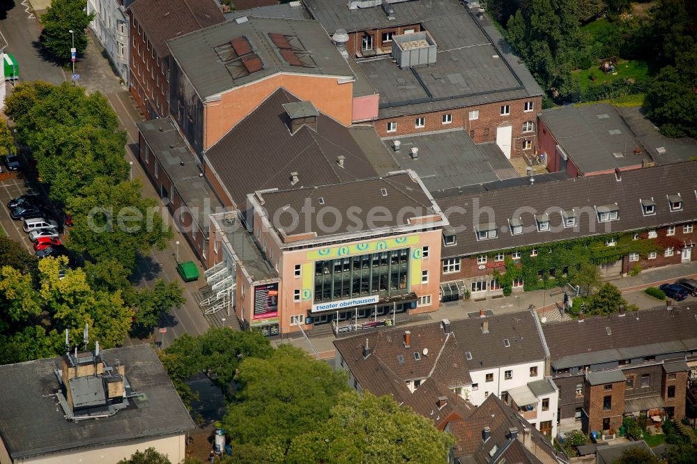 Oberhausen from above - Theater Oberhausen in North Rhine-Westphalia