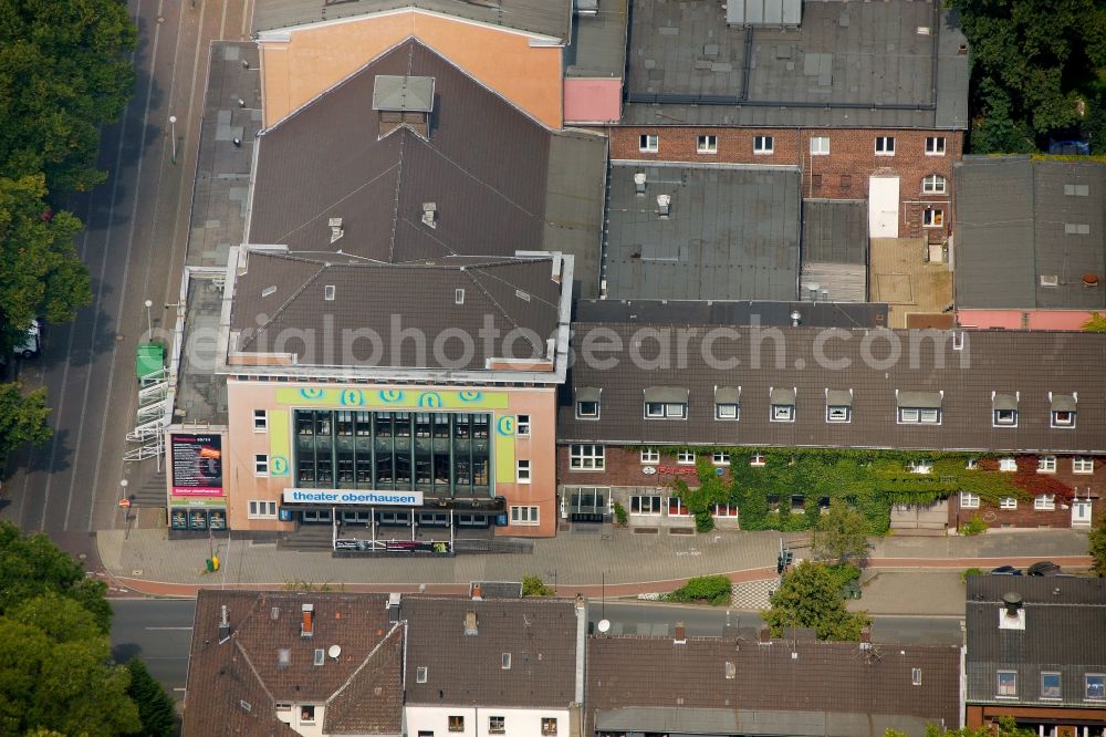 Oberhausen from the bird's eye view: Theater Oberhausen in North Rhine-Westphalia