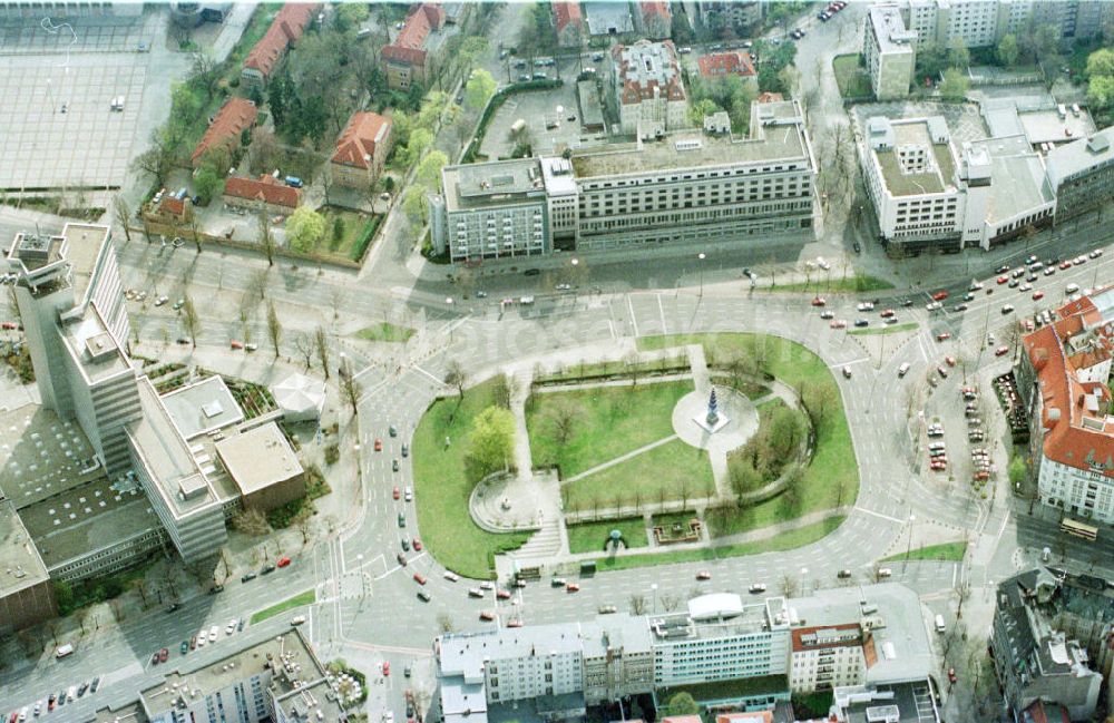 Aerial image Berlin - Charlottenburg - Theodor-Heuss-Platz in Charlottenburg.