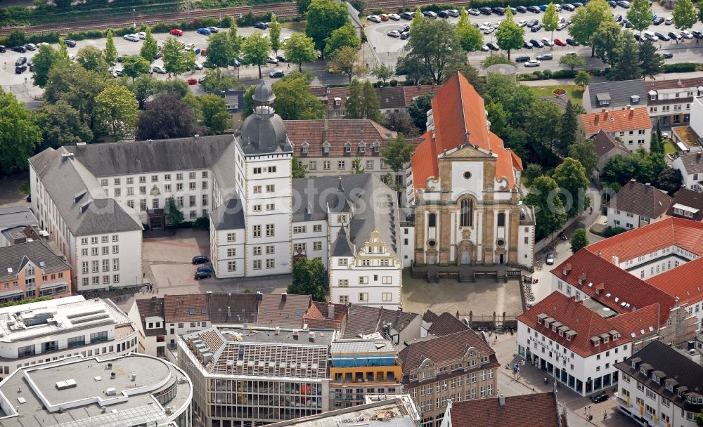 Aerial photograph Paderborn - View of the Theological Faculty Paderborn in the state of North Rhine-Westphalia