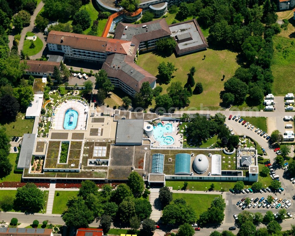 Bad Krozingen from the bird's eye view: View of the thermal bath Vita Classica in the health resort Bad Krozingen in the state Baden-Wuerttemberg