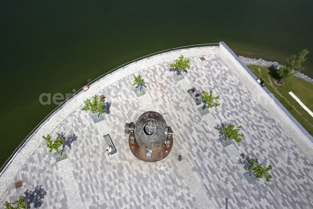 Aerial photograph Dortmund - Thomas - converter on the island of culture in Phoenix Lake in Dortmund in North Rhine-Westphalia