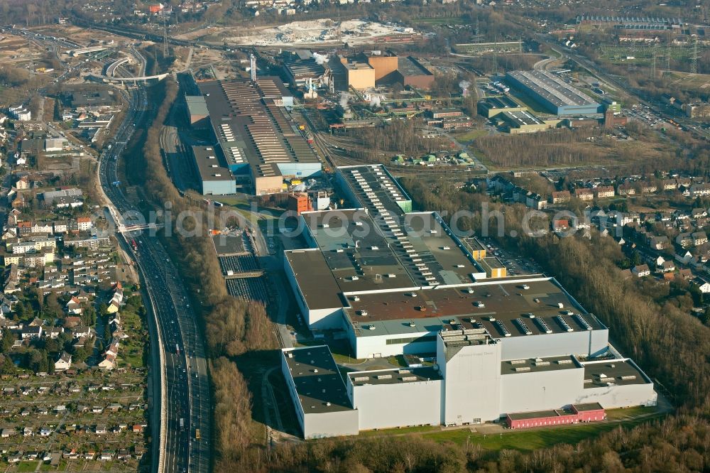 Aerial image Bochum - View of the ThyssenKrupp Nirosta factory in Bochum in the state North Rhine-Westphalia