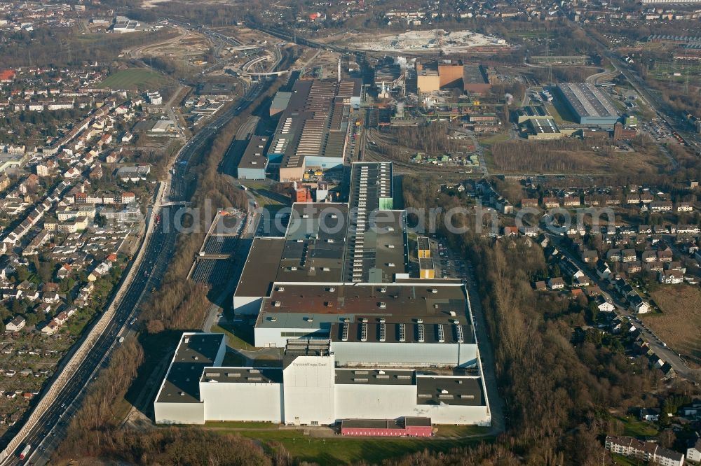 Aerial photograph Bochum - View of the ThyssenKrupp Nirosta factory in Bochum in the state North Rhine-Westphalia