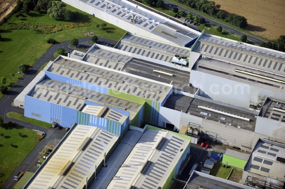 Aerial image Andernach - View of the enlarged premises of ThyssenKrupp Rasselstein GmbH in Andernach in Rhineland-Palatinate