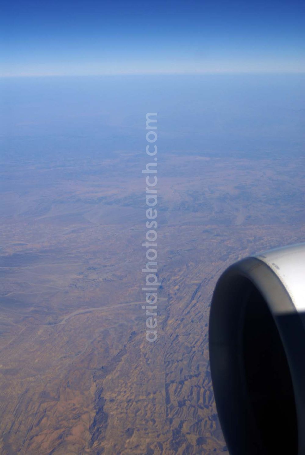 Aerial photograph Dera Ghazi Khan / Pakistan - Grenze zu Afghanistan westlich der Tiefebene bei Dera Ghazi Khan in Pakistan.