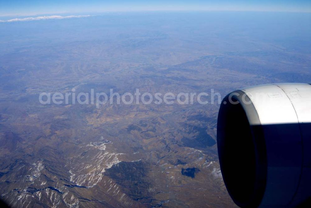 Dera Ghazi Khan / Pakistan from above - Grenze zu Afghanistan westlich der Tiefebene bei Dera Ghazi Khan in Pakistan.