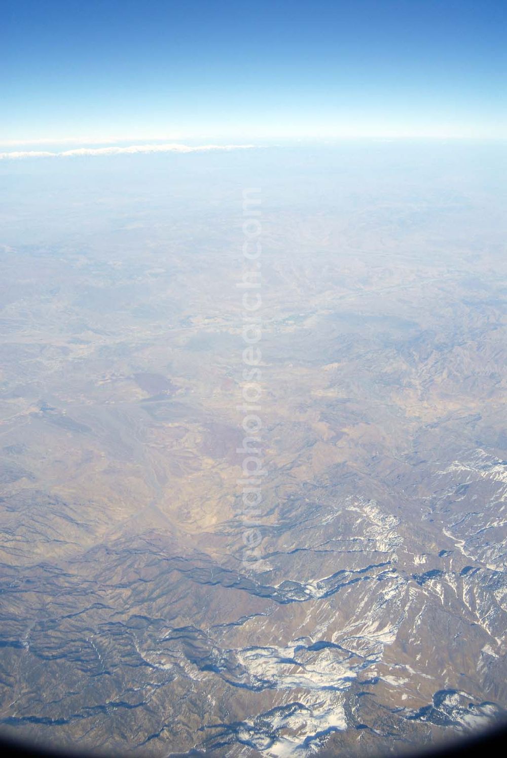 Aerial image Dera Ghazi Khan / Pakistan - Grenze zu Afghanistan westlich der Tiefebene bei Dera Ghazi Khan in Pakistan.