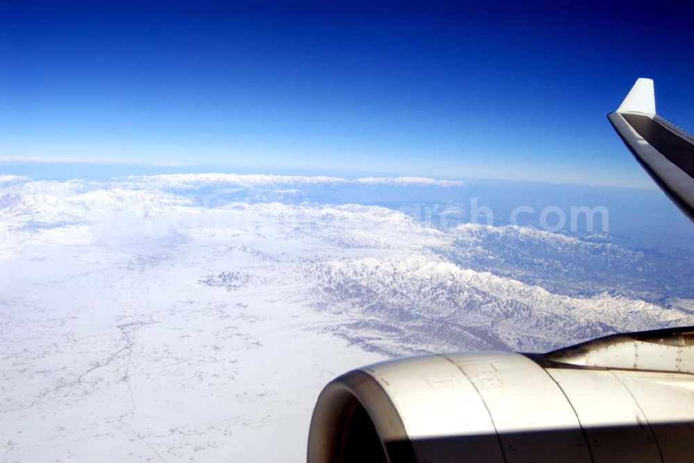 Dera Ghazi Khan / Pakistan from above - Grenze zu Afghanistan westlich der Tiefebene bei Dera Ghazi Khan in Pakistan.