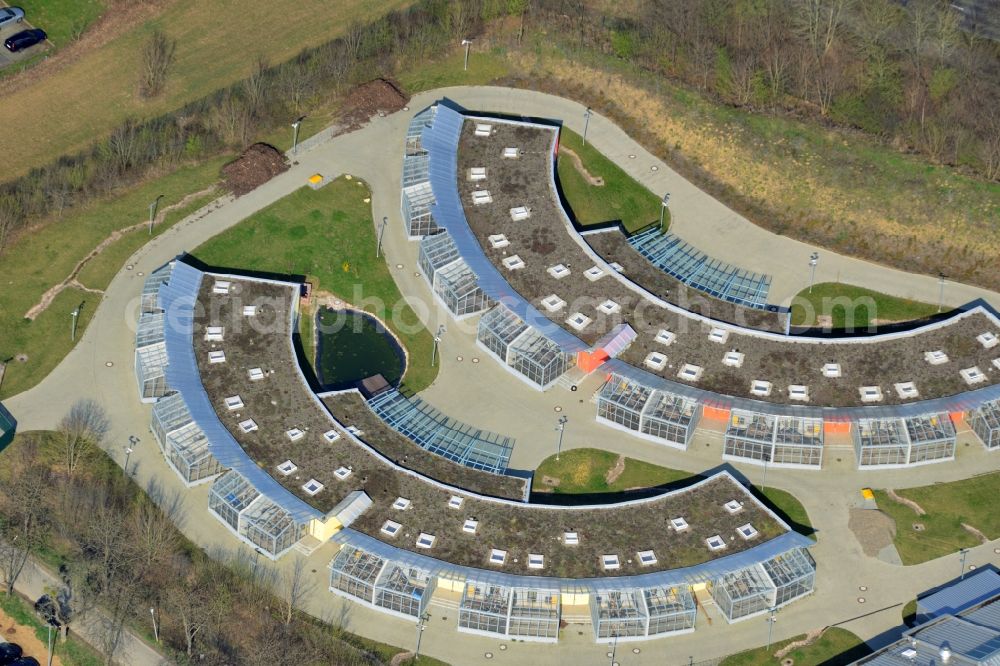 Aerial photograph Göttingen - Animal enclosures-construction of the German Primate Center in Goettingen in Lower Saxony