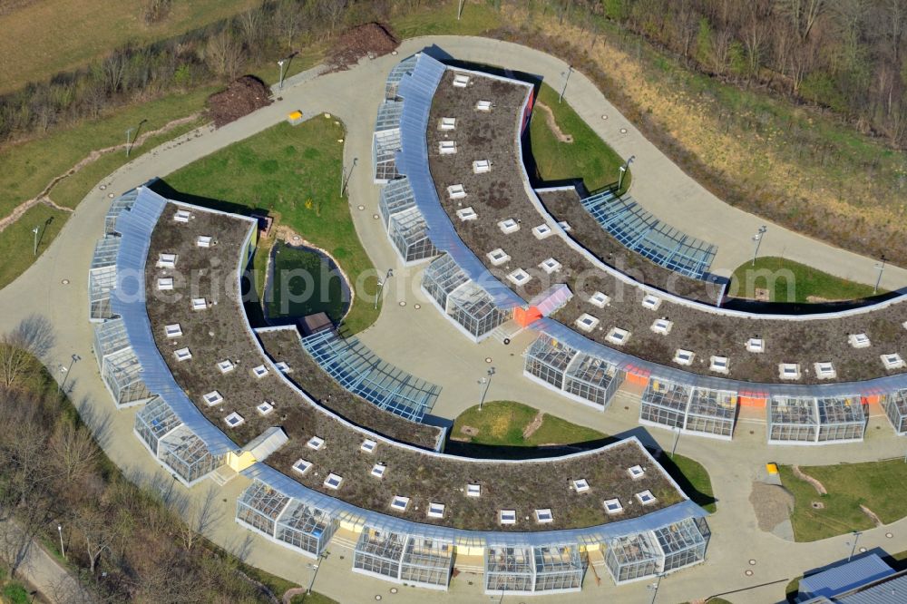 Göttingen from the bird's eye view: Animal enclosures-construction of the German Primate Center in Goettingen in Lower Saxony