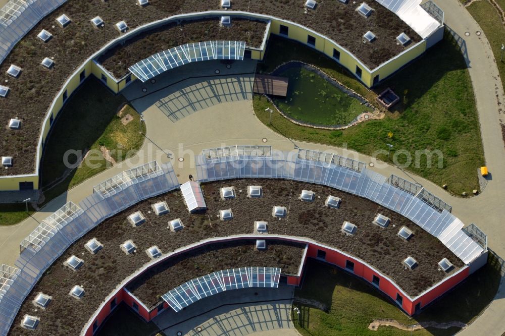 Aerial image Göttingen - Animal enclosures-construction of the German Primate Center in Goettingen in Lower Saxony