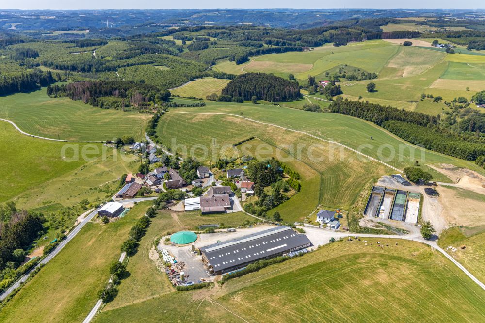 Aerial image Balve - Animal breeding stables in Balve in the state North Rhine-Westphalia, Germany