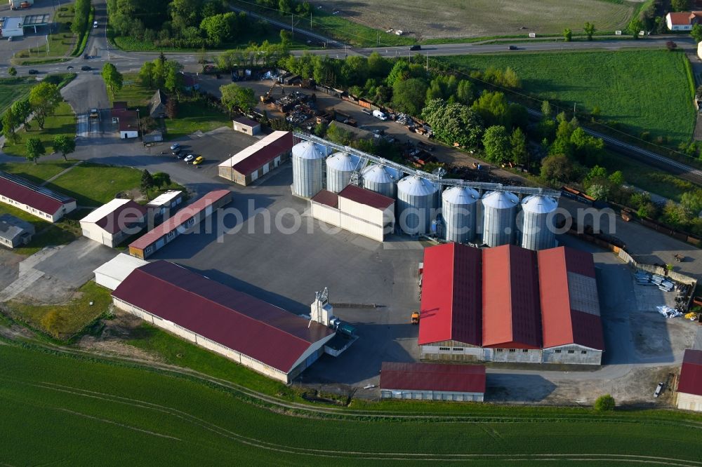 Salzwedel from the bird's eye view: Animal breeding equipment Livestock breeding for meat production in Salzwedel in the state Saxony-Anhalt, Germany