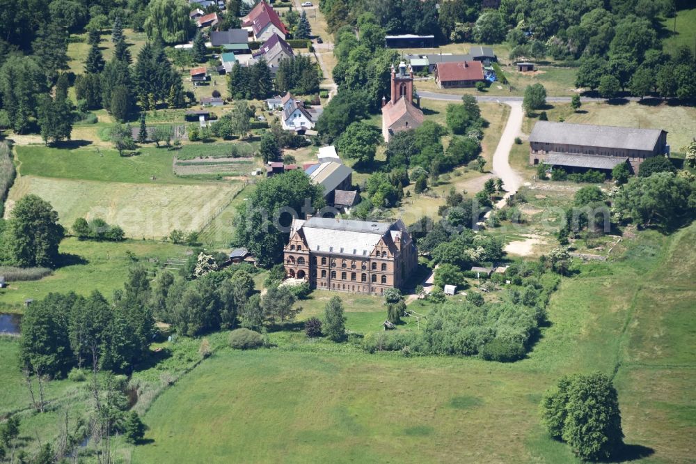 Aerial image Fürstenberg/Havel - Tornow in Fuerstenberg/Havel in the state Brandenburg