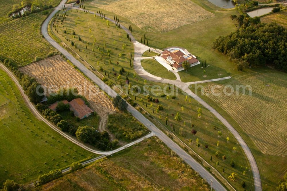 Aerial photograph Macchia della Madonna I - Holiday house plant in Macchia della Madonna I in Toscana, Italy