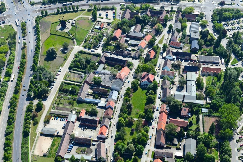 Berlin from the bird's eye view: Tourist attraction and sightseeing of Alt-Marzahn in the district Marzahn in Berlin, Germany