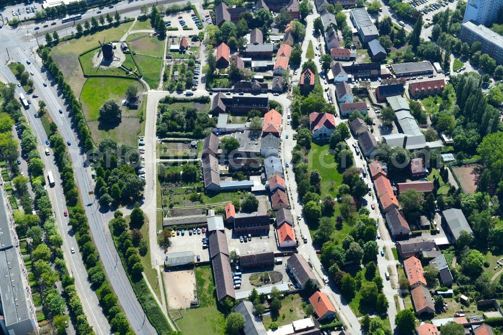 Aerial photograph Berlin - Tourist attraction and sightseeing of Alt-Marzahn in the district Marzahn in Berlin, Germany