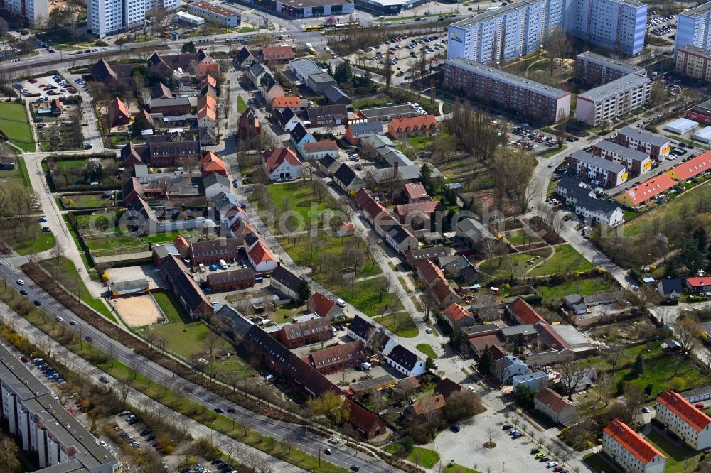 Aerial photograph Berlin - Tourist attraction and sightseeing of Alt-Marzahn in the district Marzahn in Berlin, Germany