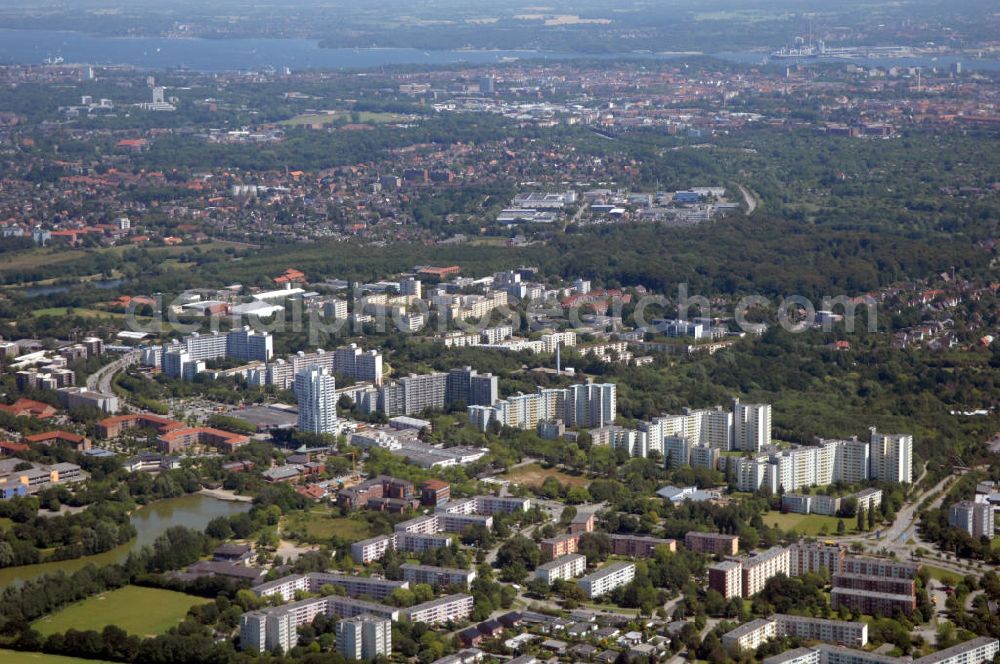 Aerial image Kiel - Stadtansicht vom Kieler Stadtteil Mettenhof in Schleswig-Holstein / SH, Kontakt: