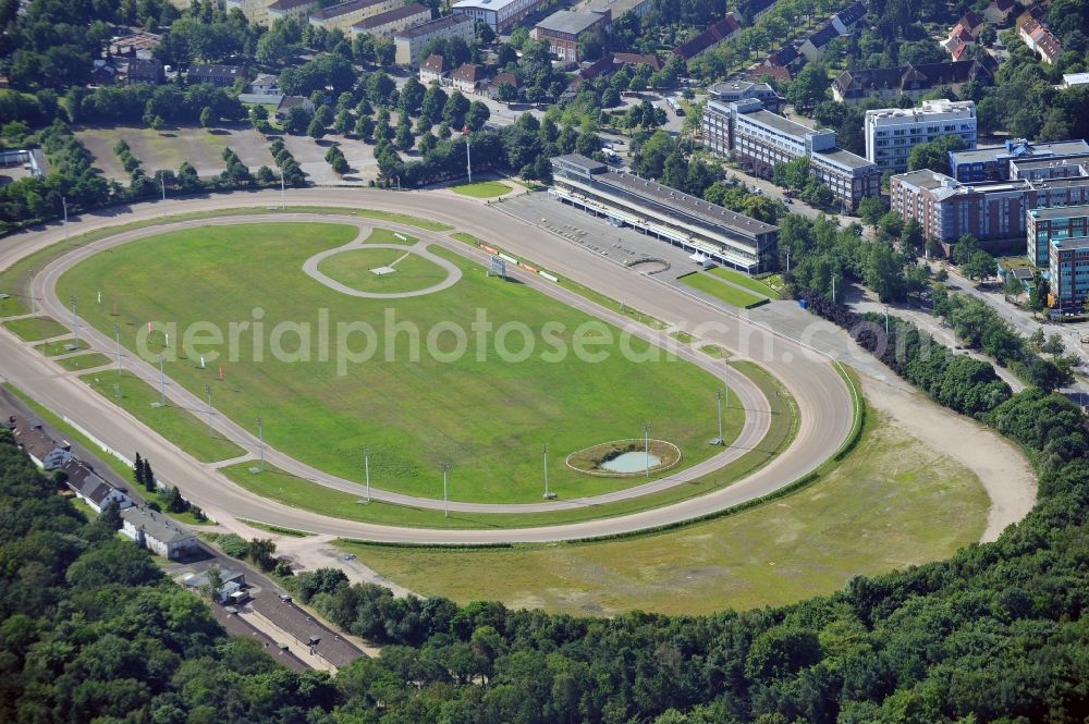 Aerial photograph Hamburg - View the Trotting Bahrenfeld in Hamburg