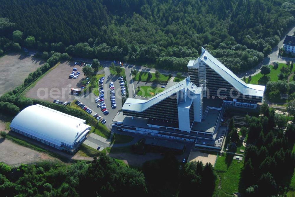 Oberhof from above - Blick auf das Treff Hotel Panorama Oberhof in der Theodor-Neubauer-Straße 29 in 98559 Oberhof Telefon: (03 68 42) 5 00 Telefax: (03 68 42) 2 25 54