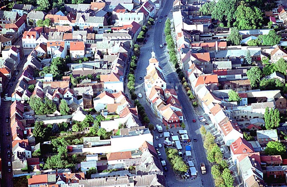 Treuenbrietzen / Brandenburg from the bird's eye view: 