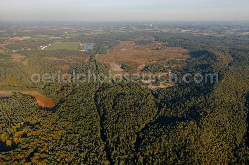 Aerial photograph Lüdinghausen - View of the military training ground Borkenberge in Luedinghausen in the state North Rhine-Westphalia