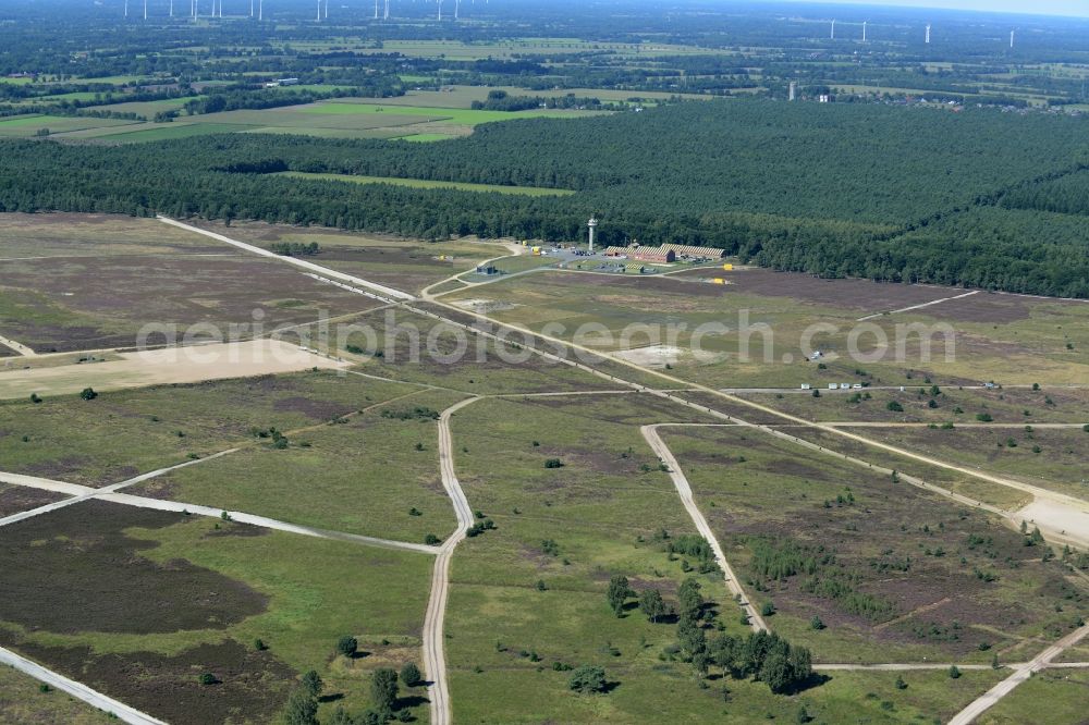 Aerial photograph Nordhorn - View on the military training area for air and ground firing practice in Nordhorn in the state Lower Saxony