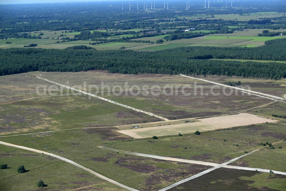 Aerial image Nordhorn - View on the military training area for air and ground firing practice in Nordhorn in the state Lower Saxony