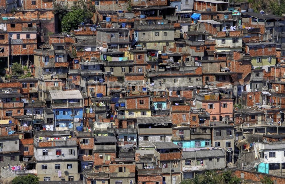 Aerial photograph Rio de Janeiro - Typical residential settlements house in the suburbs and outlying areas in Rio de Janeiro in Brazil