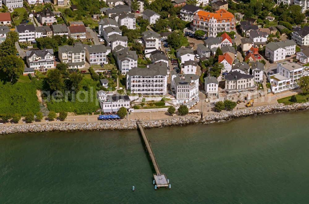 Aerial image Sassnitz - View of the shore of the Baltic Sea in Sassnitz on the island Ruegen in Mecklenburg-West Pomerania